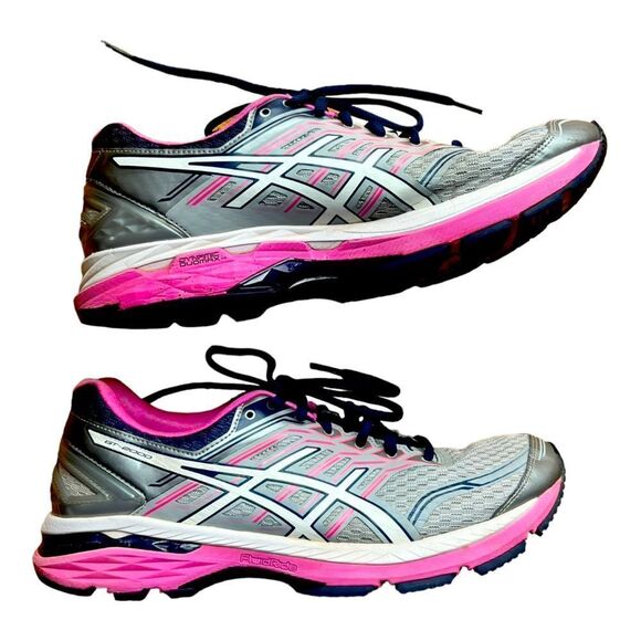 ASICS Women’s GT-2000 Running Dynamic Duomax Shoes Sneakers Gray Pink Sz 11 - Picture 5 of 11